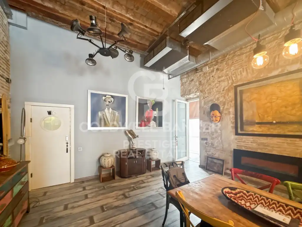 Sala d'estar de Loft en venda en Barcelona