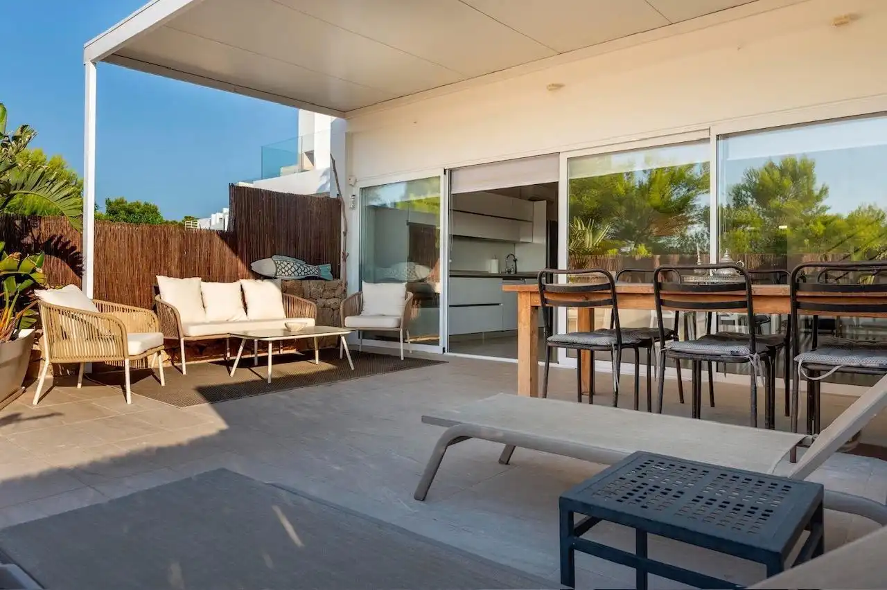 Terrace of Detached homes for sale in Sant Josep de sa Talaia  with Air Conditioner, Heating and Private garden