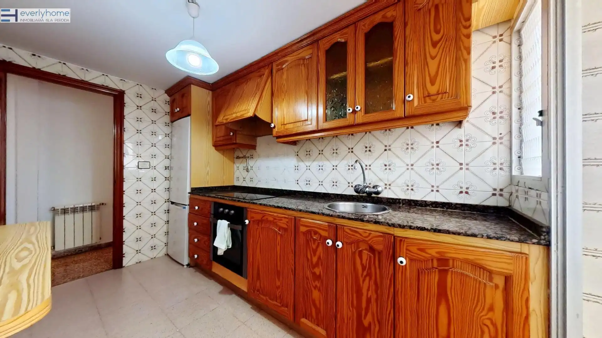 Kitchen of Flat for rent in Valencia  with Furnished and Balcony