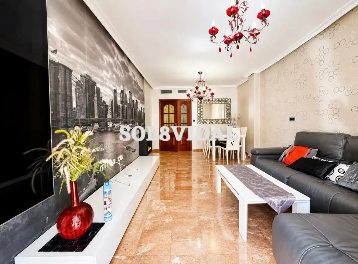 Sala de estar de Piso de alquiler en Orihuela con Aire acondicionado, Calefacción y Amueblado