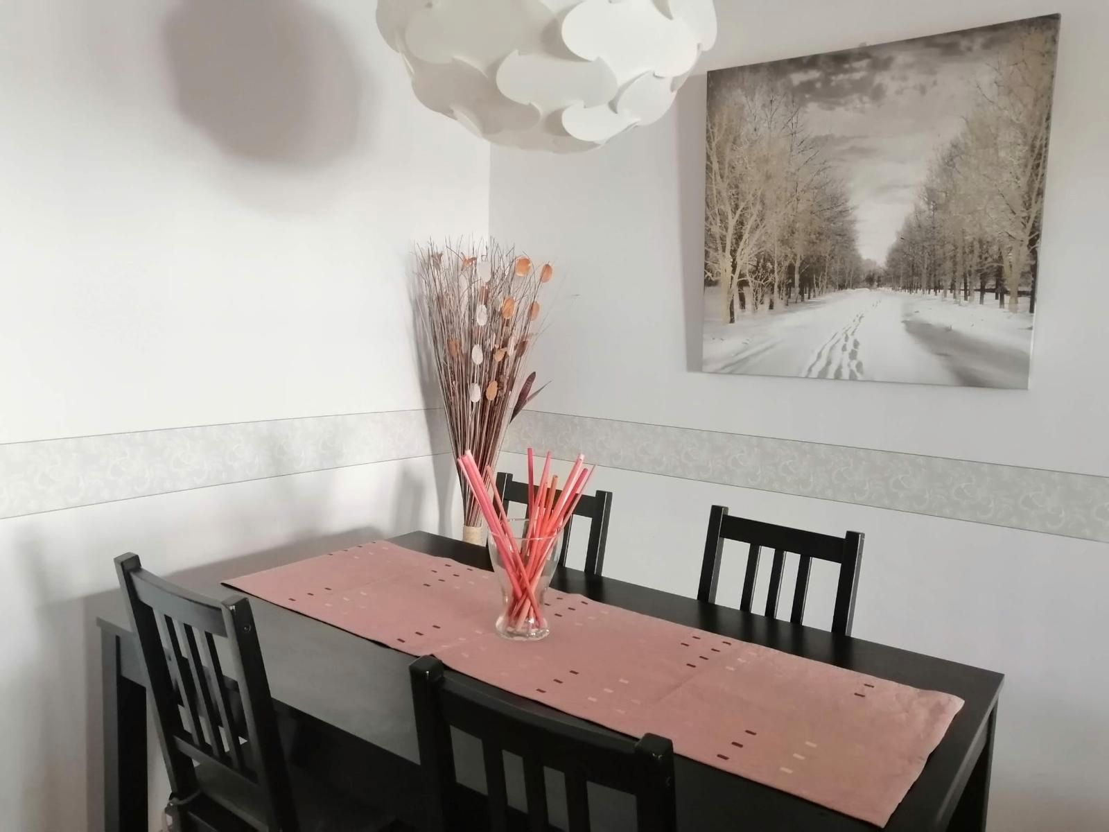 Dining room of Flat to rent in Rincón de la Victoria  with Heating, Furnished and Oven