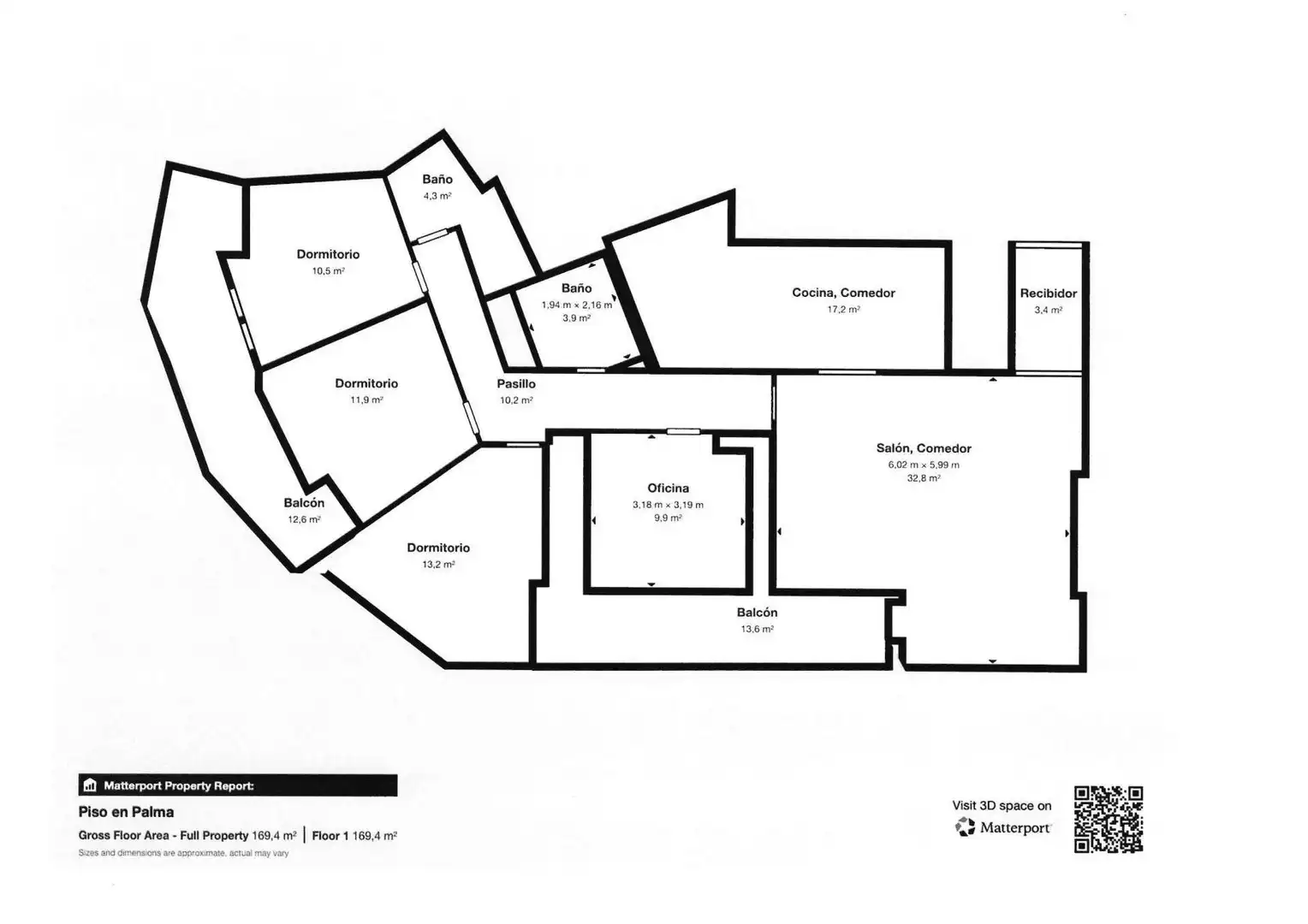 Flat for sale in  Palma de Mallorca  with Air Conditioner, Heating and Parquet flooring