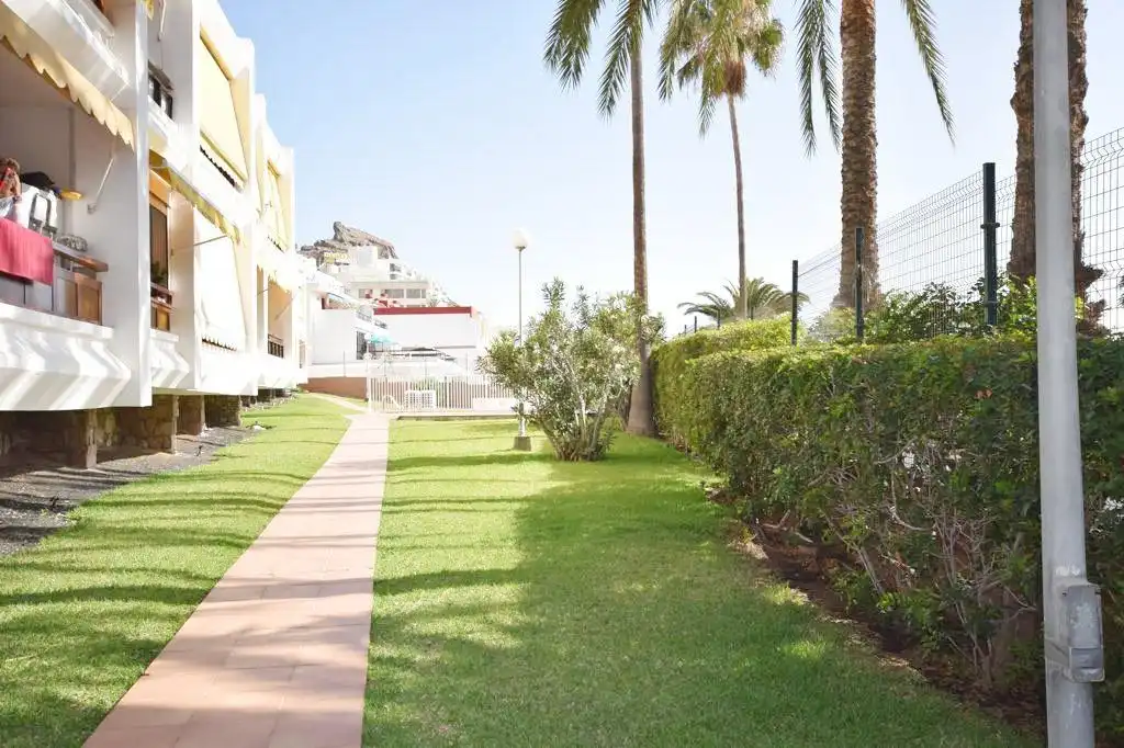 Vista exterior de Apartamento de alquiler en Mogán con Amueblado, Balcón y Piscina comunitaria