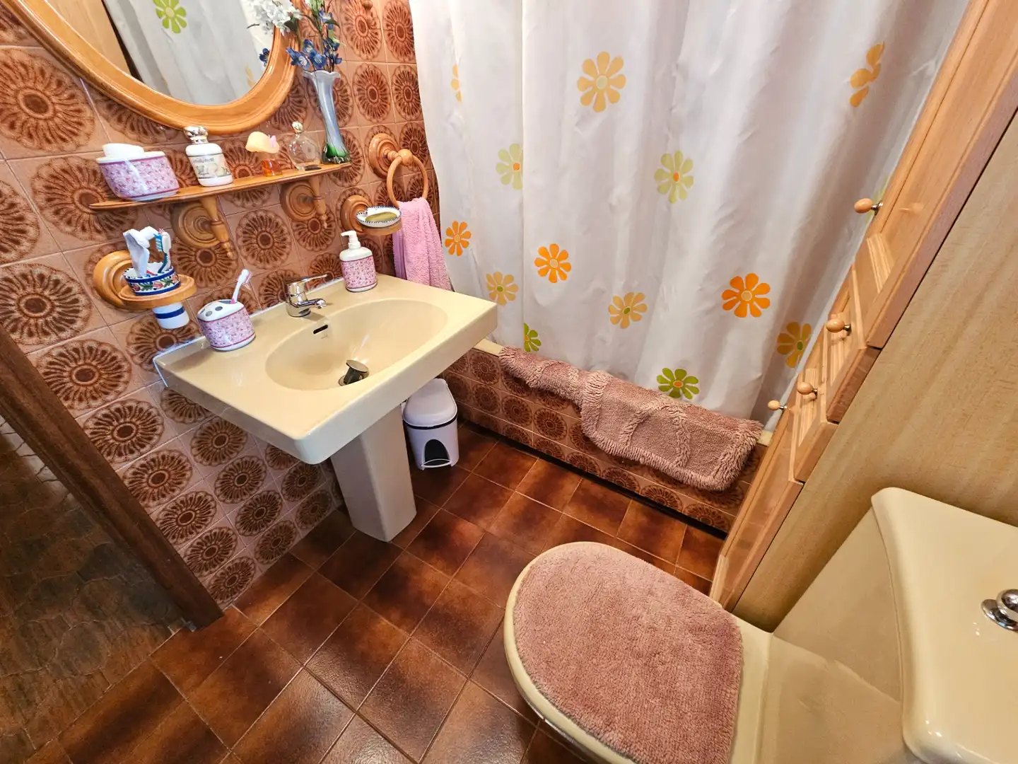Badezimmer von Haus oder Chalet zum Verkauf in Cabanillas de la Sierra mit Heizung, Privatgarten und Terrasse