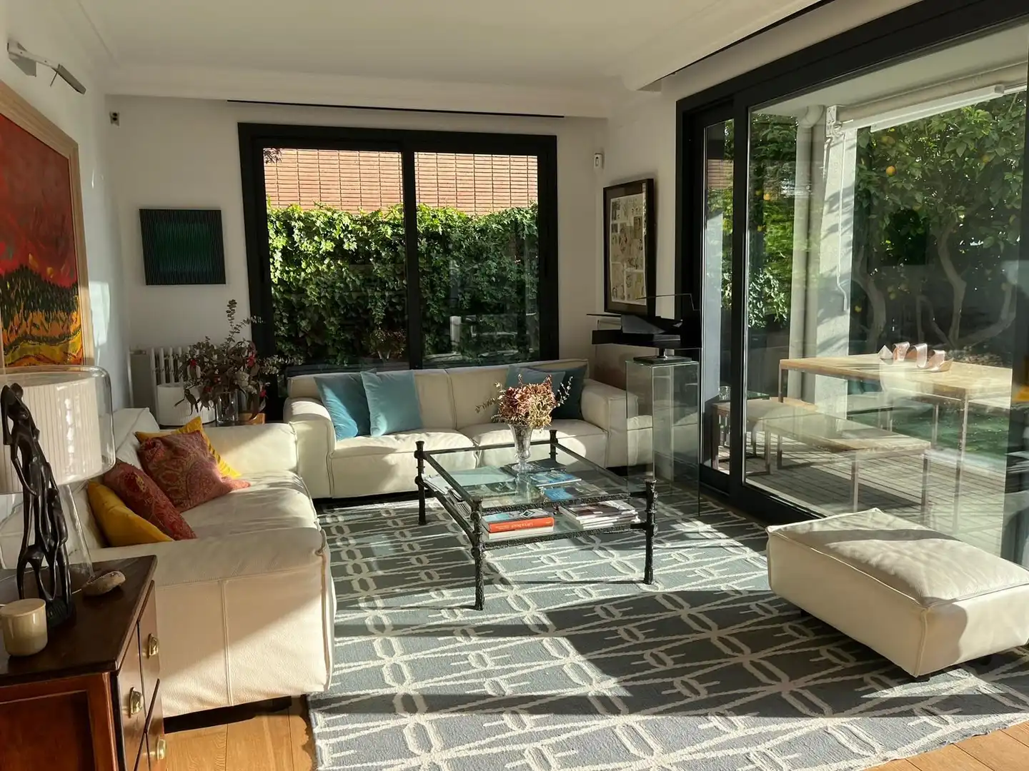 Living room of Houses for rent in Sant Just Desvern  with Air Conditioner, Heating and Terrace