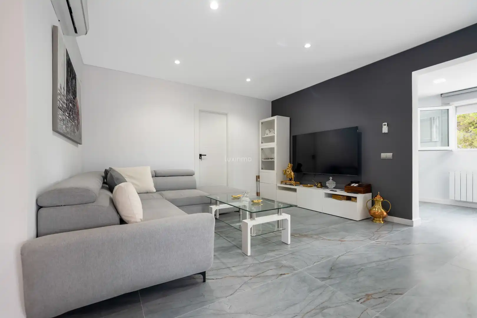 Sala de estar de Casa o chalet en venta en La Nucia con Aire acondicionado, Calefacción y Terraza