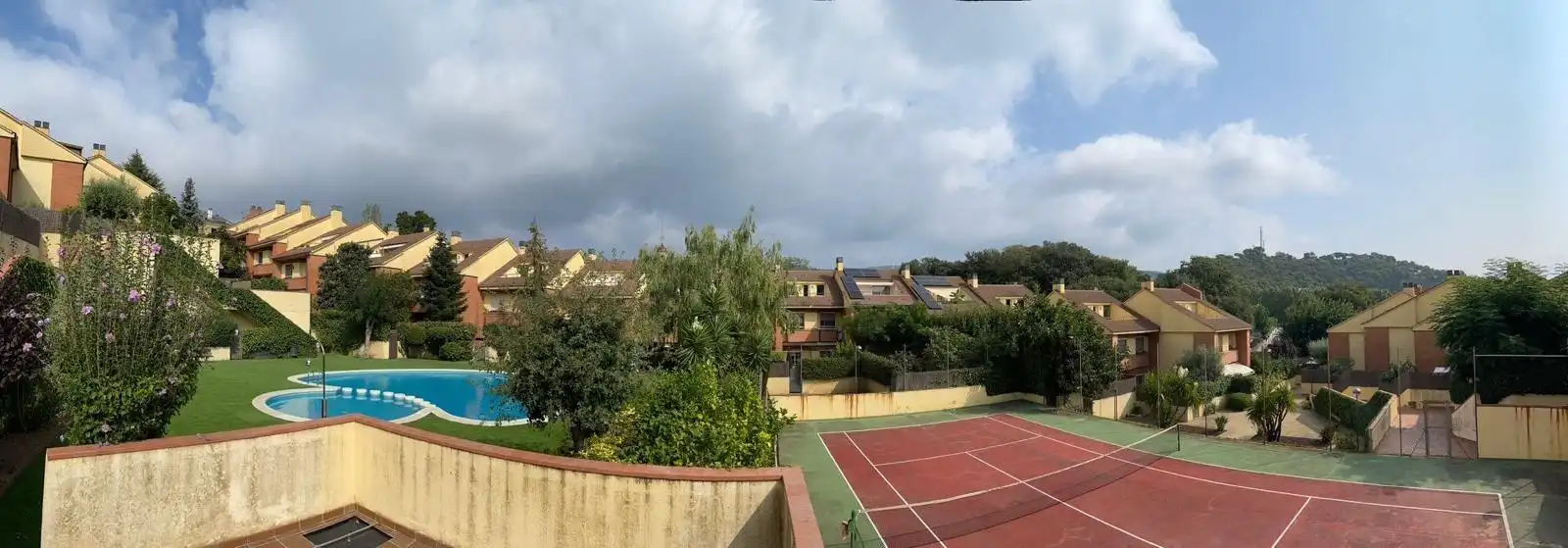 Garten von Einfamilien-Reihenhaus zur Miete in Sant Andreu de Llavaneres mit Klimaanlage, Privatgarten und Balkon