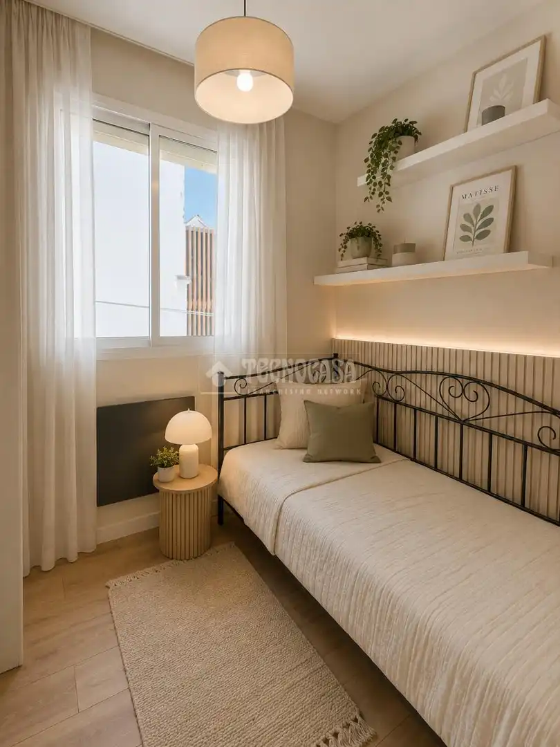 Bedroom of Flat for sale in Madrid  with Air Conditioner