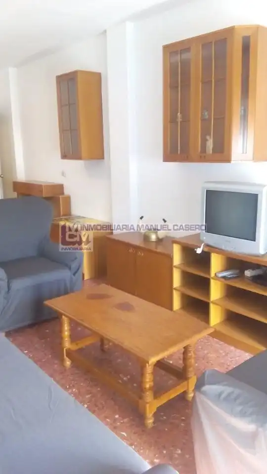 Sala d'estar de Pis de lloguer en Cáceres amb Aire condicionat, Calefacció i Terrassa