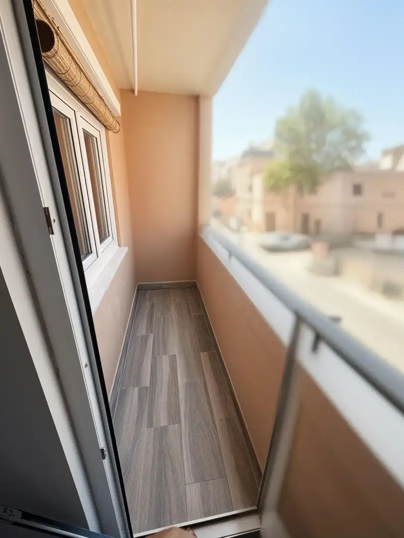 Balcony of Flat for sale in  Palma de Mallorca  with Air Conditioner, Parquet flooring and Oven
