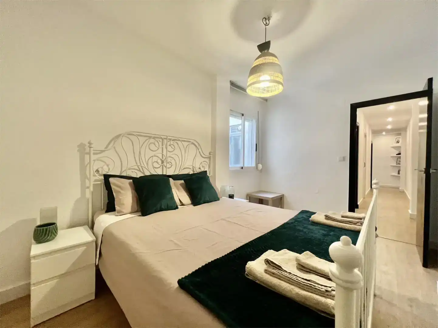 Schlafzimmer von Wohnung zur Miete in Altea mit Klimaanlage, Parkett und Möbliert