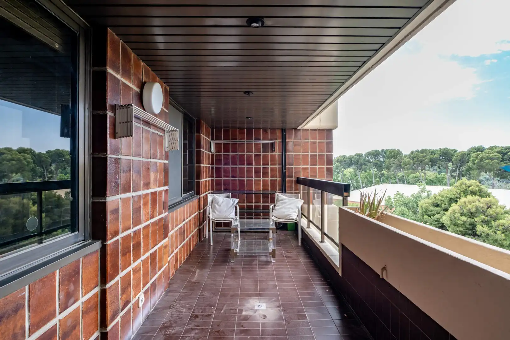 Terrasse von Wohnung zum Verkauf in Zaragoza mit Klimaanlage, Heizung und Parkett