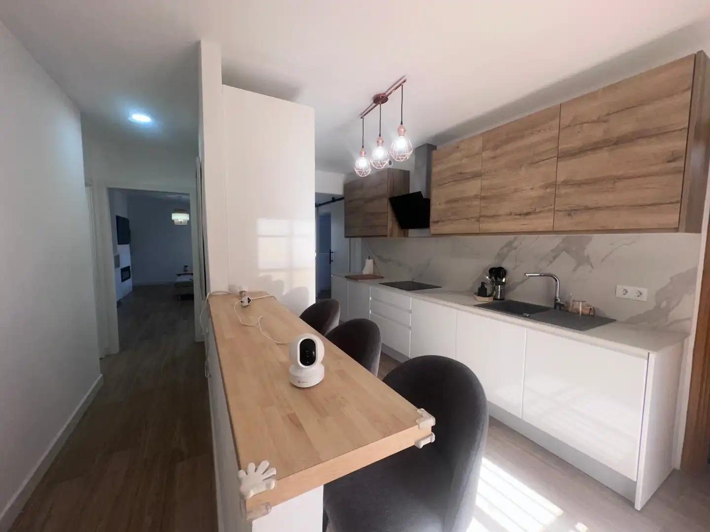 Cocina de Casa adosada en venta en Vélez-Málaga con Aire acondicionado, Calefacción y Terraza