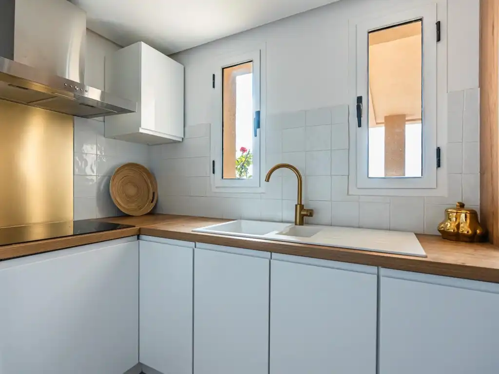 Cocina de Apartamento en venta en Sant Josep de sa Talaia con Calefacción y Jardín privado