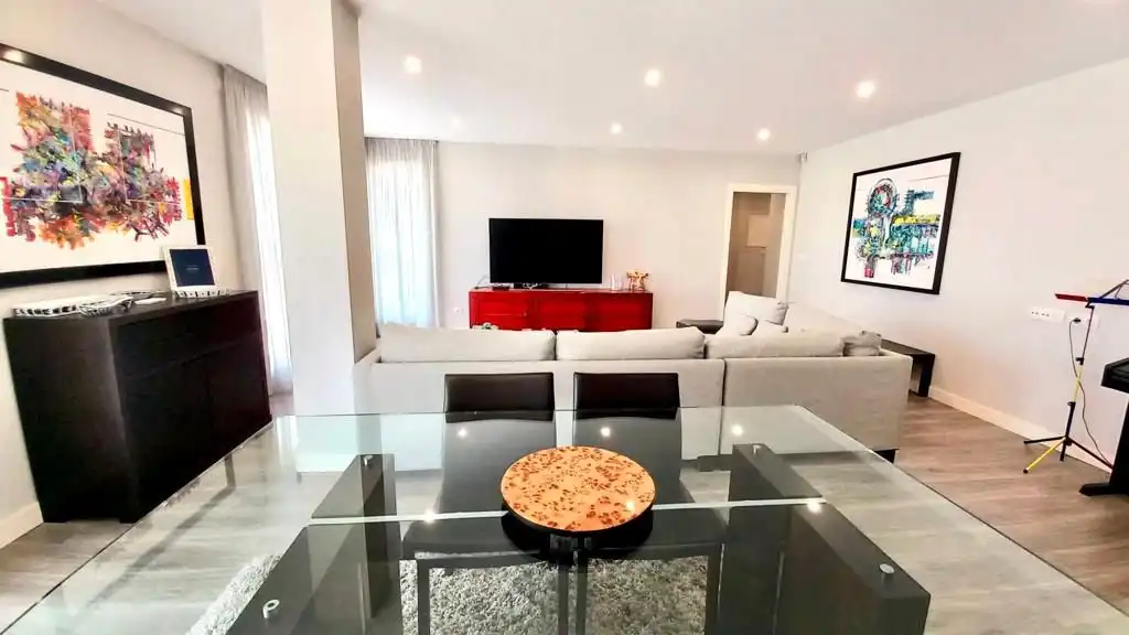 Living room of Flat for sale in A Coruña Capital   with Heating, Terrace and Storage room