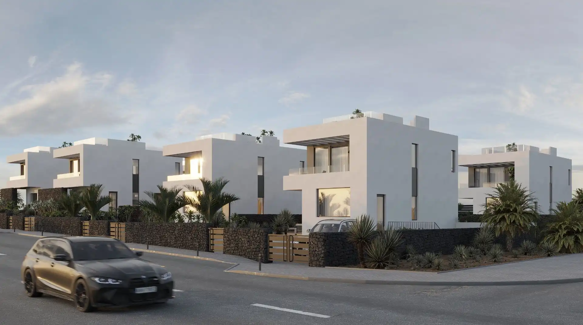 Vista exterior de Casa o xalet en venda en La Oliva amb Jardí privat, Piscina i Domòtica