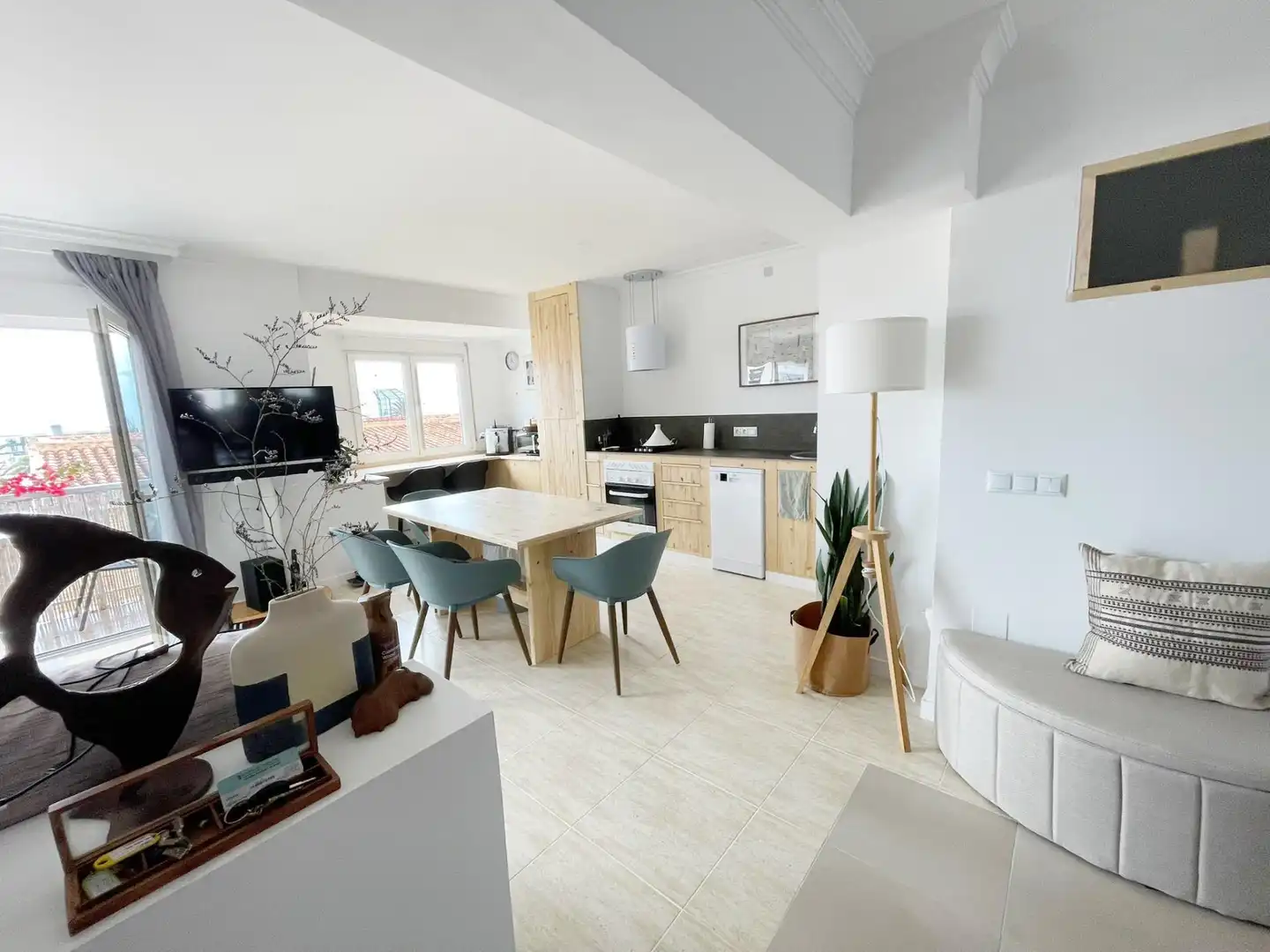 Kitchen of Attic for sale in Dénia  with Air Conditioner, Heating and Balcony