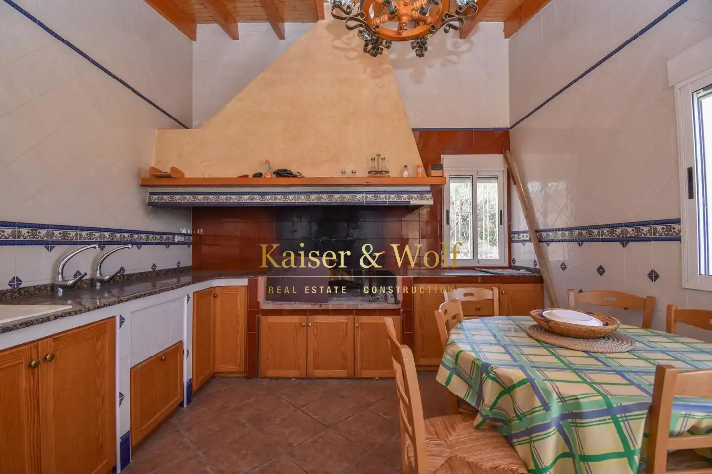 Cocina de Casa o chalet en venta en Crevillent con Aire acondicionado, Jardín privado y Terraza