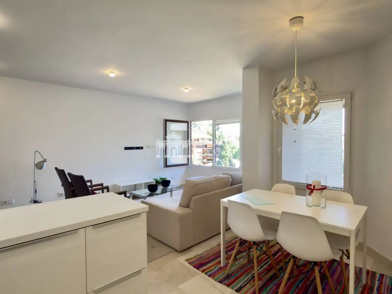 Sala de estar de Dúplex de alquiler en Madrid con Aire acondicionado, Calefacción y Amueblado