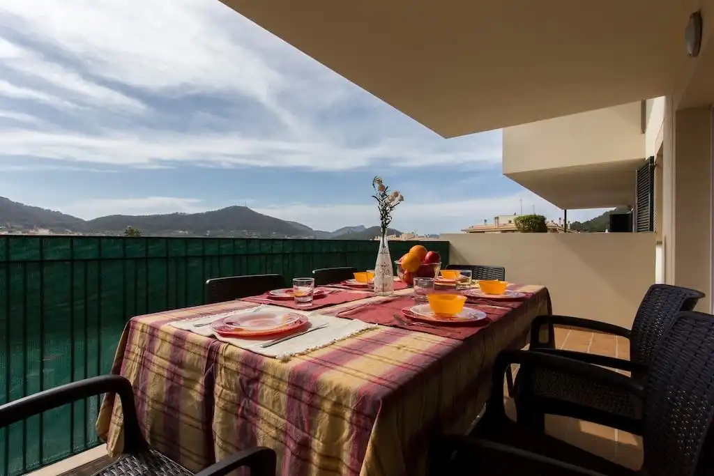 Terrace of Flat for rent in Andratx  with Air Conditioner, Heating and Terrace
