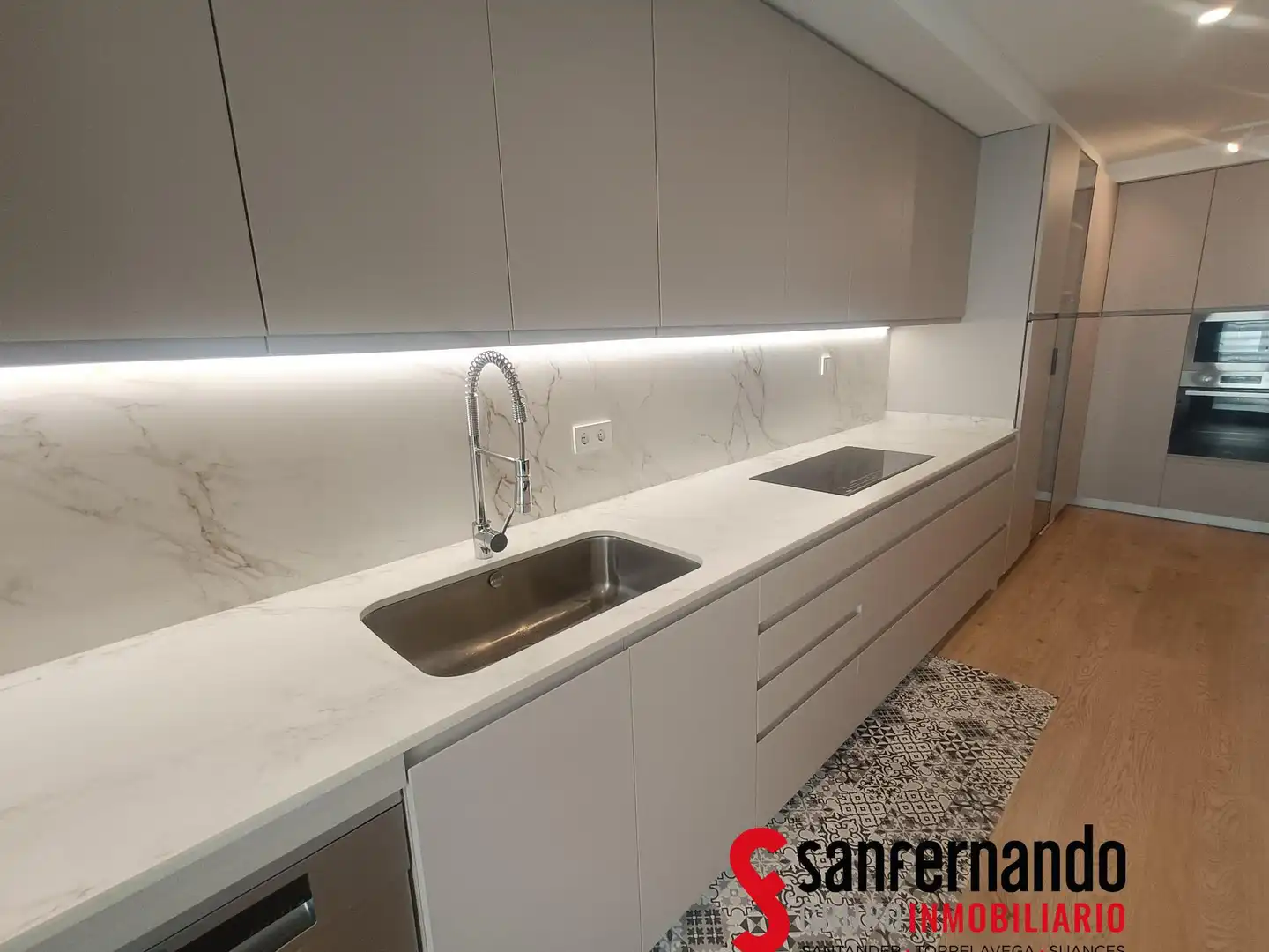 Küche von Wohnung zur Miete in Santander mit Heizung, Möbliert und Balkon