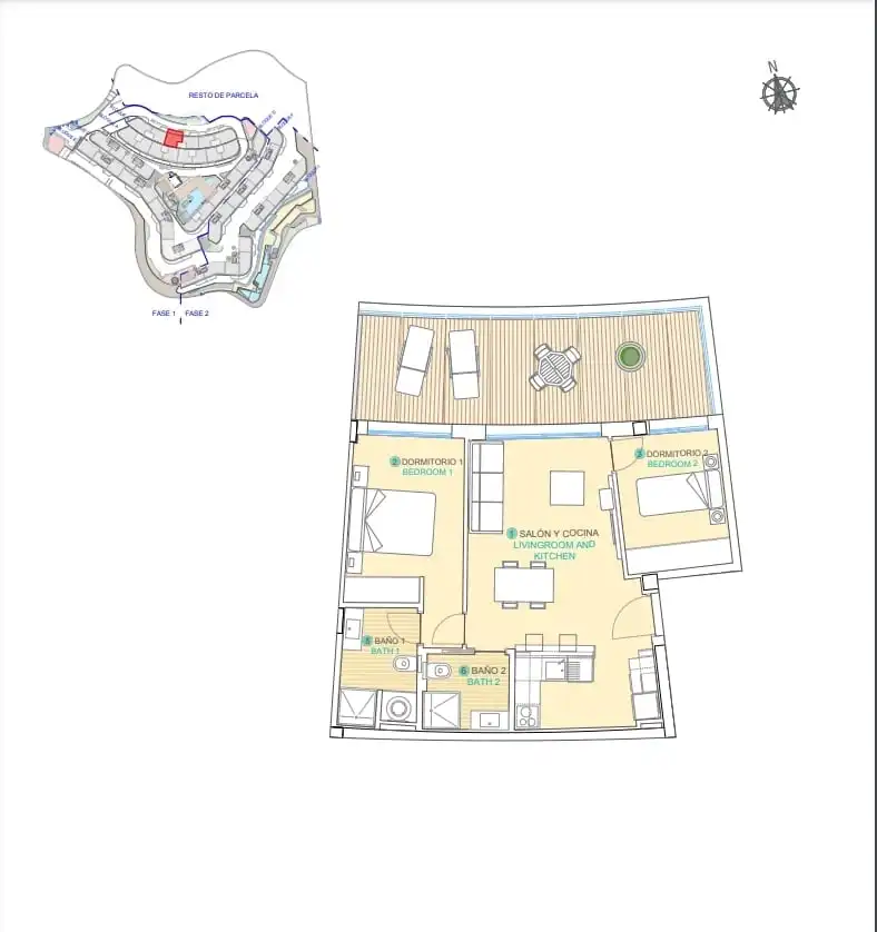 Mini appartamento con terrazza in vendita a Isla del Fraile, imagen 48