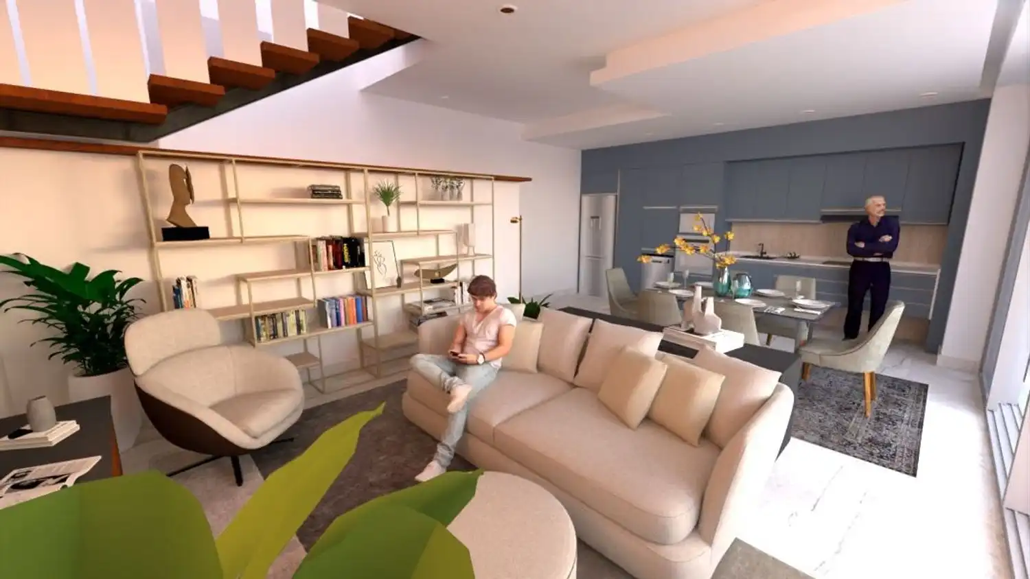 Wohnzimmer von Haus oder Chalet zum Verkauf in La Oliva mit Privatgarten, Terrasse und Gemeinschaftspool