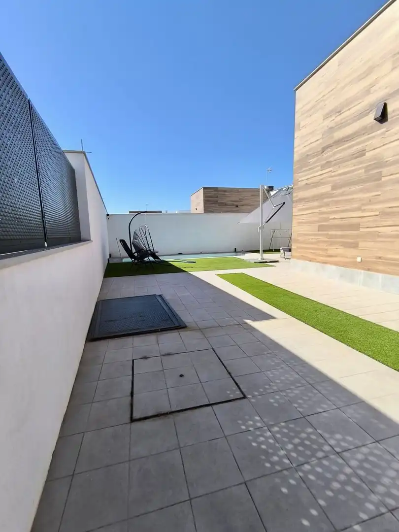 Terraza de Casa o chalet en venta en Umbrete con Aire acondicionado, Parquet y Trastero