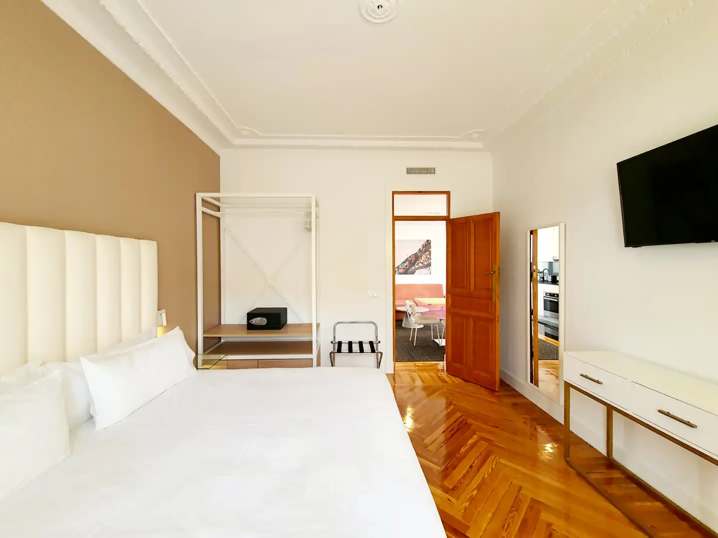 Bedroom of Attic for rent in Madrid  with Air Conditioner, Heating and Private garden