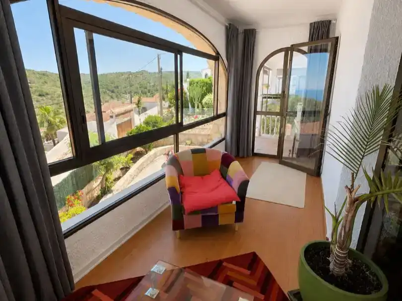 Sala de estar de Casa o chalet en venta en Dénia con Aire acondicionado, Jardín privado y Trastero