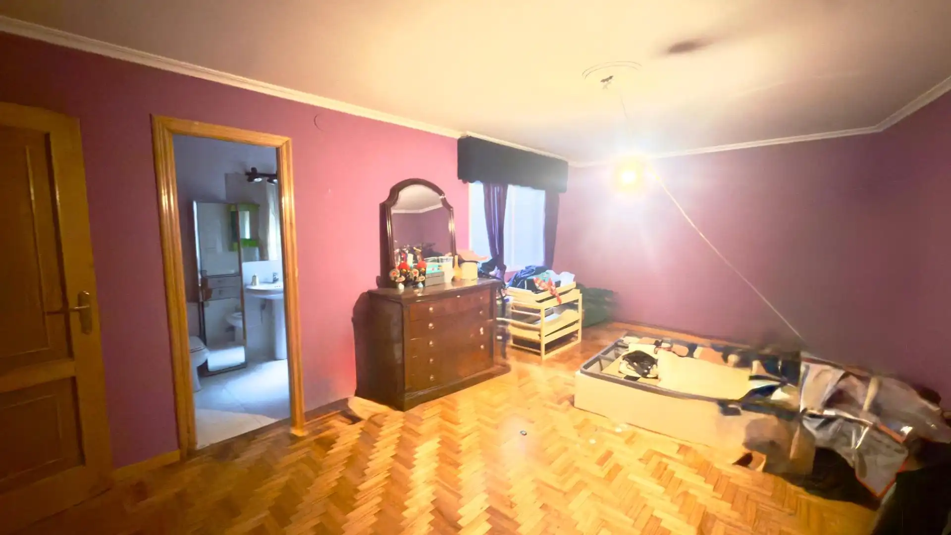 Schlafzimmer von Wohnung zum Verkauf in Xinzo de Limia mit Parkett, Terrasse und Balkon