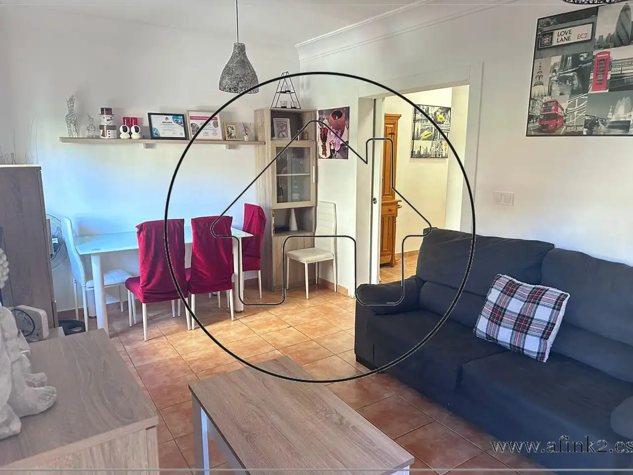 Sala de estar de Piso en venta en Huelva con Amueblado
