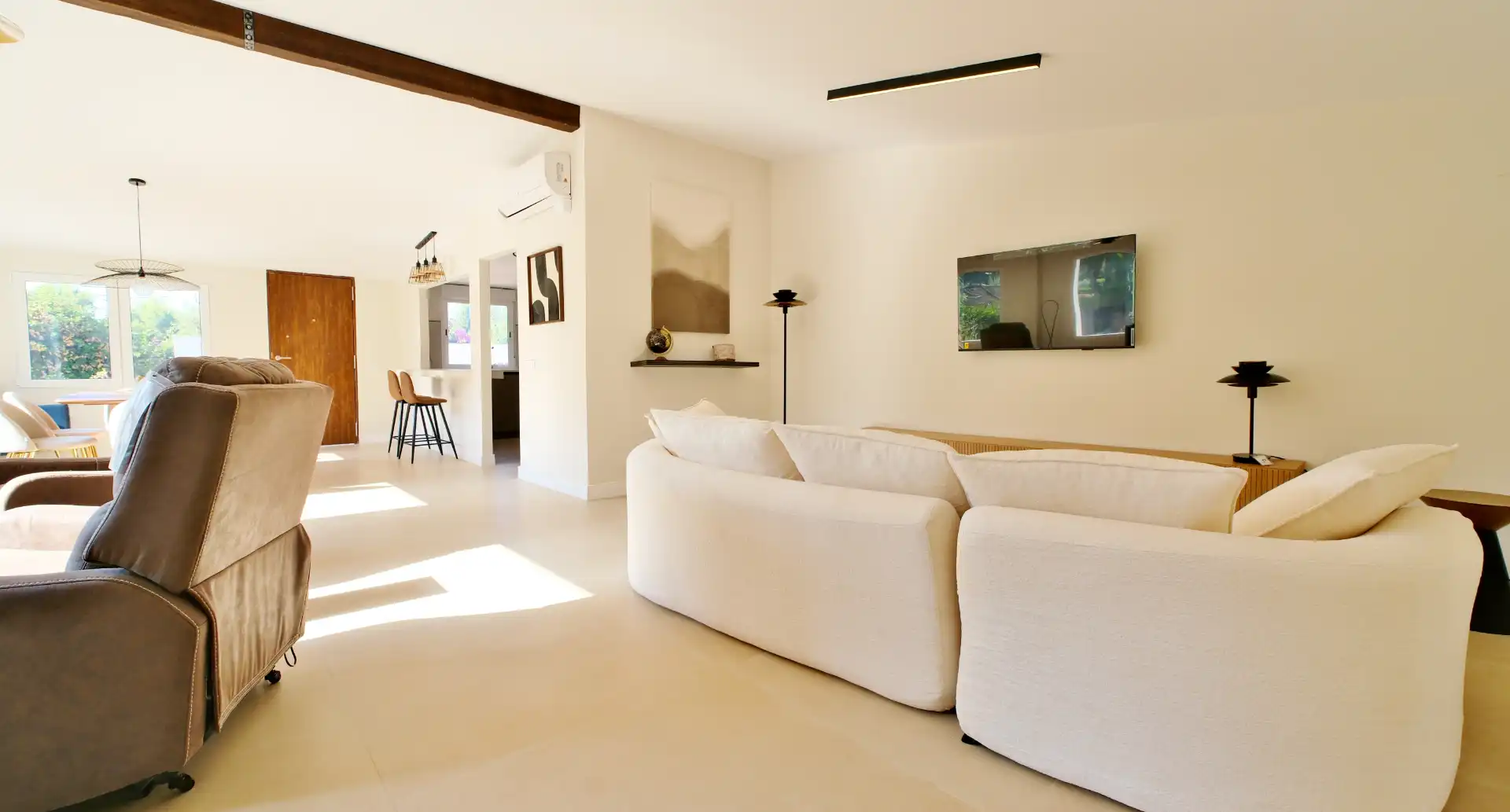 Living room of Houses for rent in Sagunto / Sagunt  with Air Conditioner, Heating and Private garden