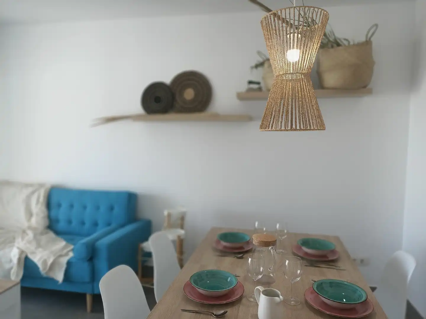 Comedor de Piso de alquiler en Mojácar con Aire acondicionado, Terraza y Piscina