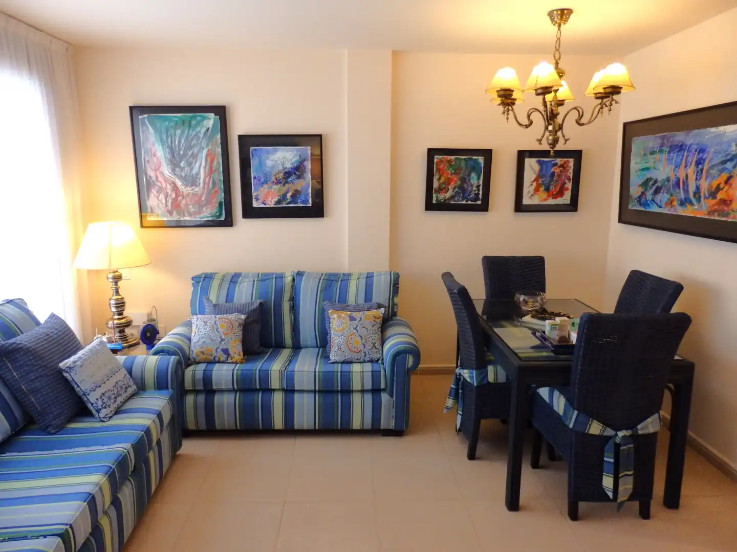 Living room of Flat for sale in Vandellòs i l'Hospitalet de l'Infant  with Air Conditioner, Terrace and Storage room