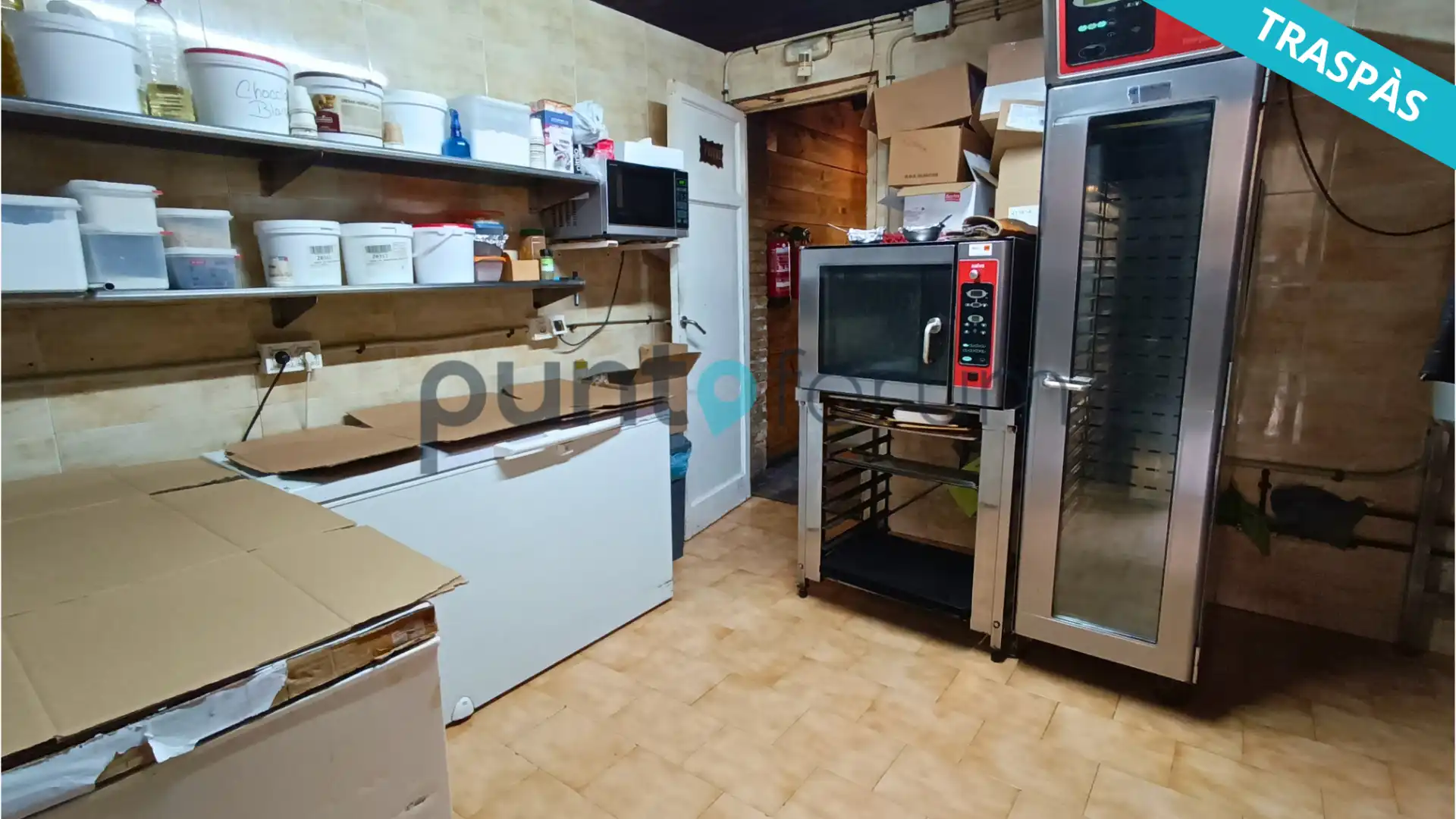 Cocina de Local en traspaso en Barcelona con Aire acondicionado, Calefacción y Terraza