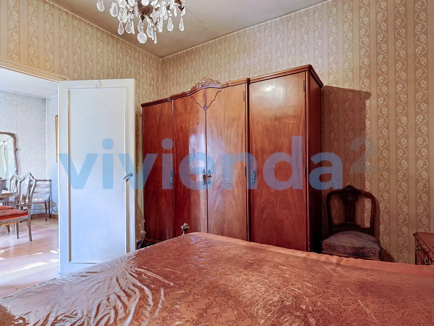 Bedroom of Flat for sale in Madrid  with Heating, Terrace and Storage room