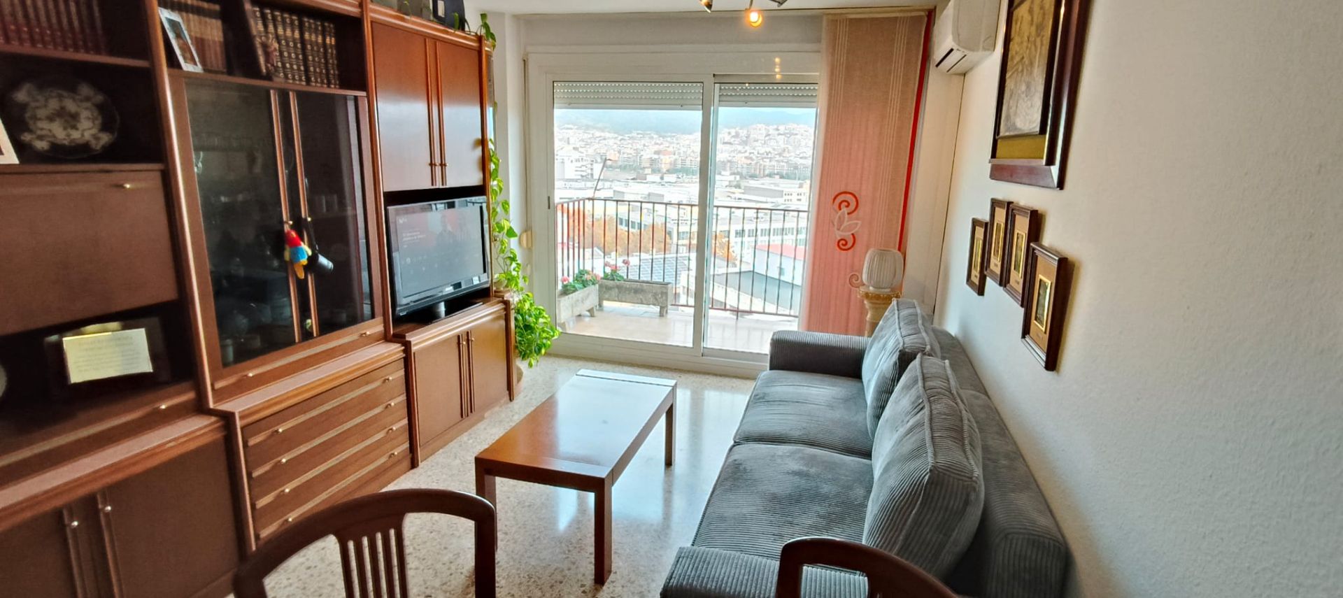 Sala d'estar de Àtic en venda en  Barcelona Capital amb Aire condicionat, Moblat i Forn