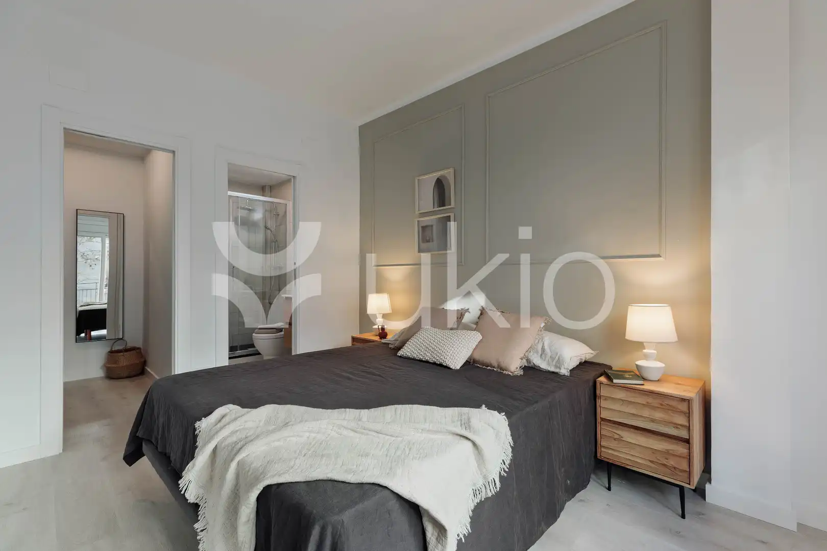 Habitación de Apartamento de alquiler en Barcelona con Aire acondicionado, Calefacción y Amueblado