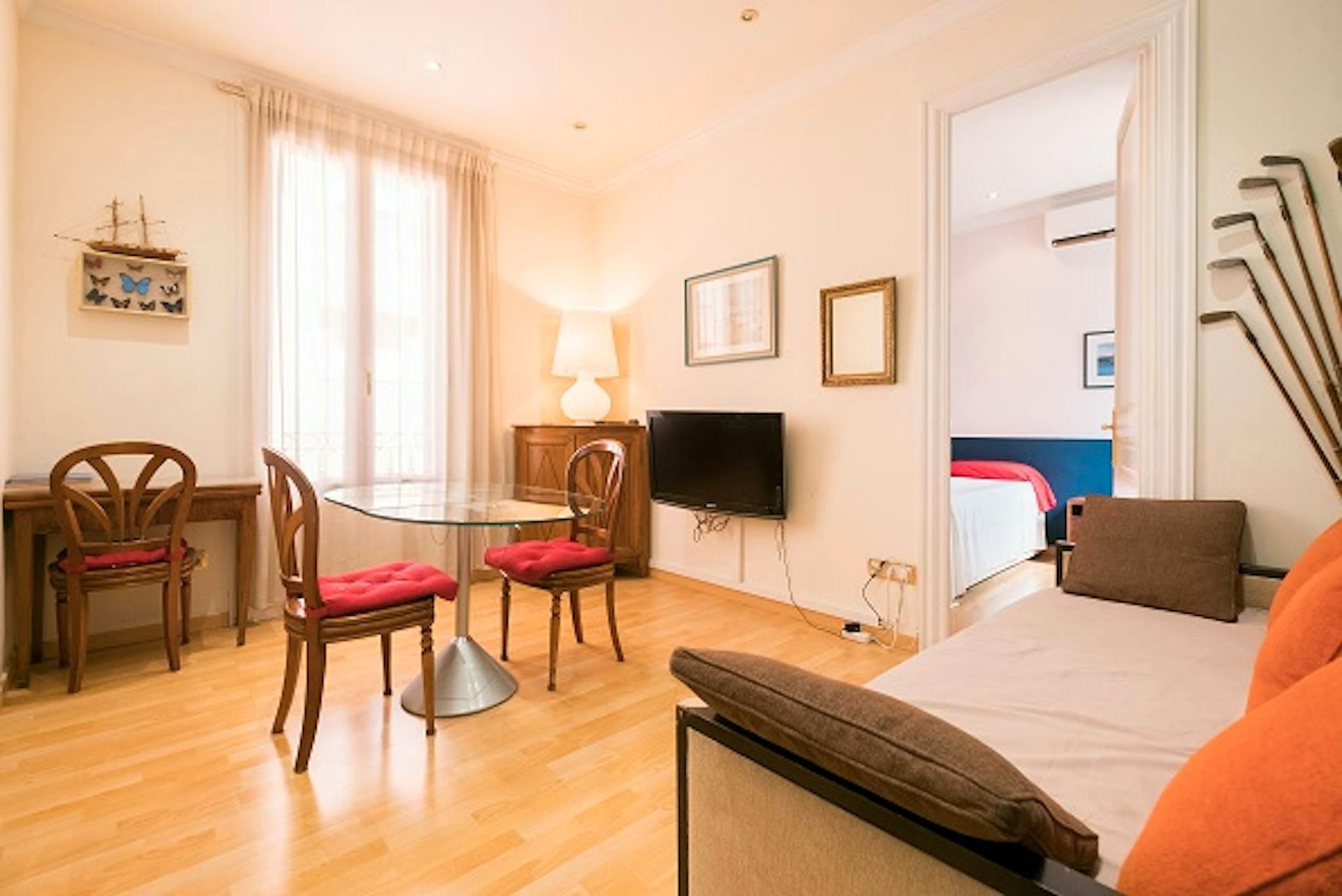 Bedroom of Flat to rent in  Barcelona Capital  with Air Conditioner, Heating and Furnished