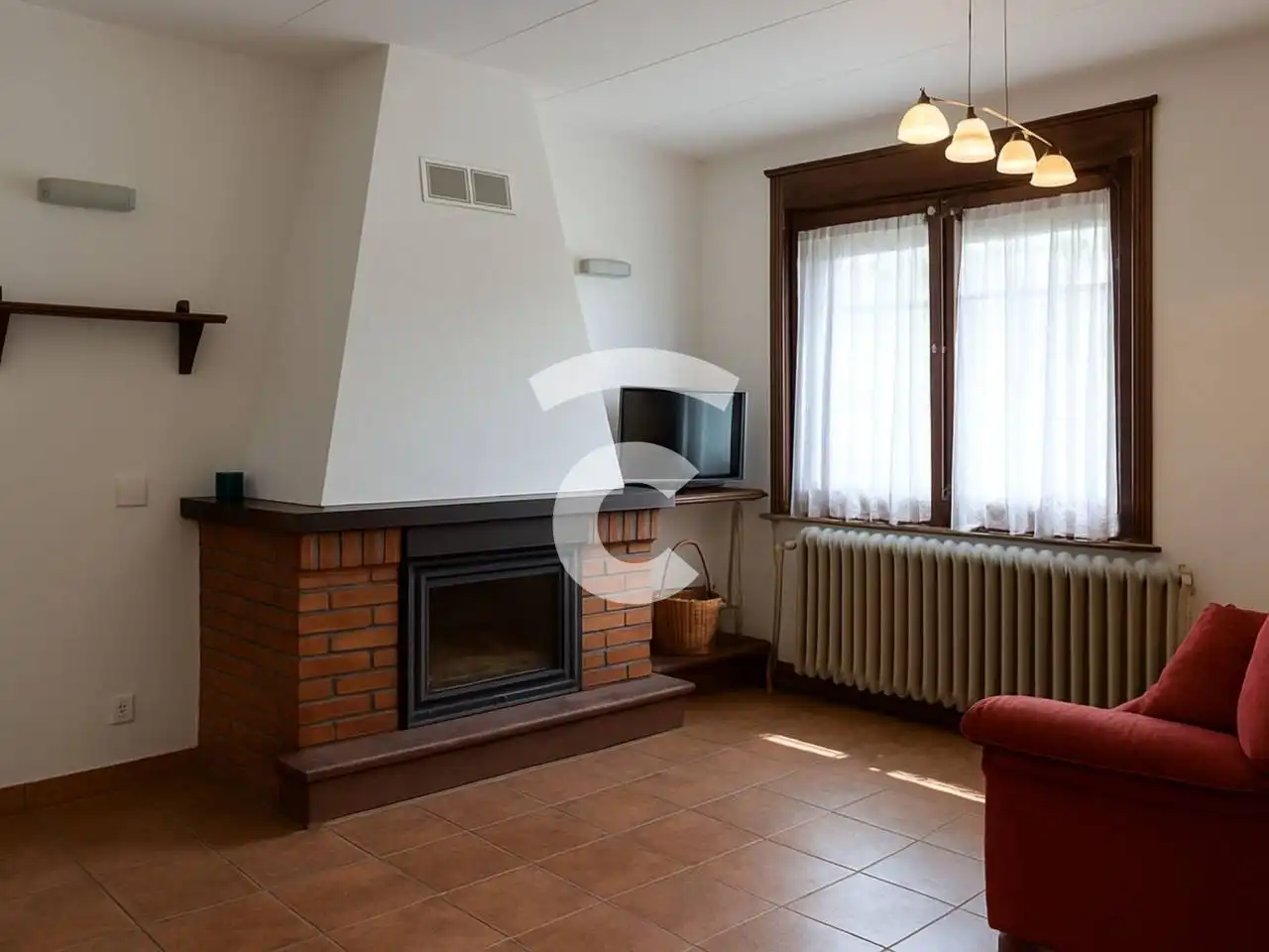Living room of Houses for sale in Sant Agustí de Lluçanès  with Heating, Private garden and Terrace