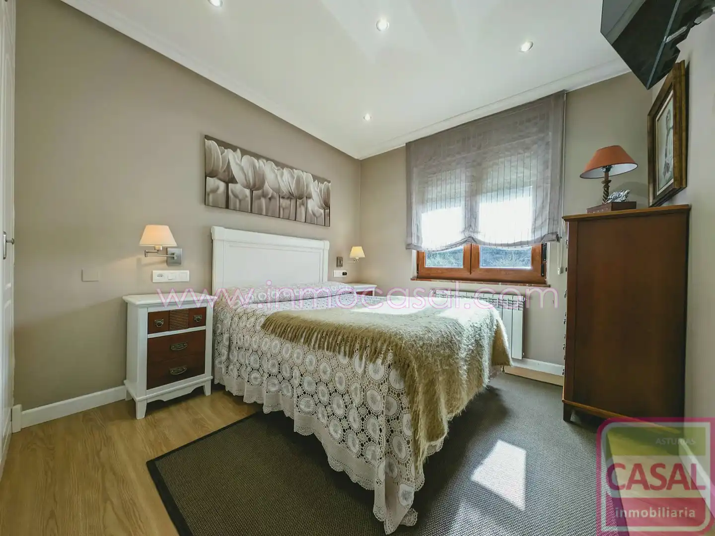 Bedroom of Houses for sale in Siero  with Heating, Terrace and Furnished