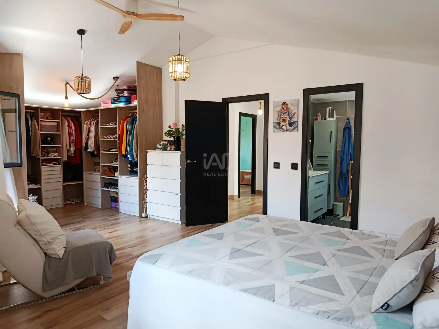 Bedroom of Houses for sale in Meco  with Air Conditioner, Heating and Terrace