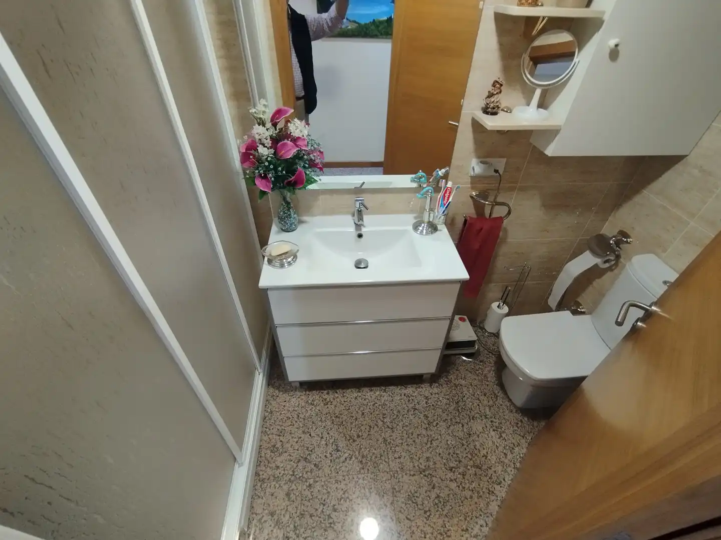 Badezimmer von Wohnungen zum Verkauf in O Vicedo  mit Heizung, Möbliert und Gemeinschaftspool