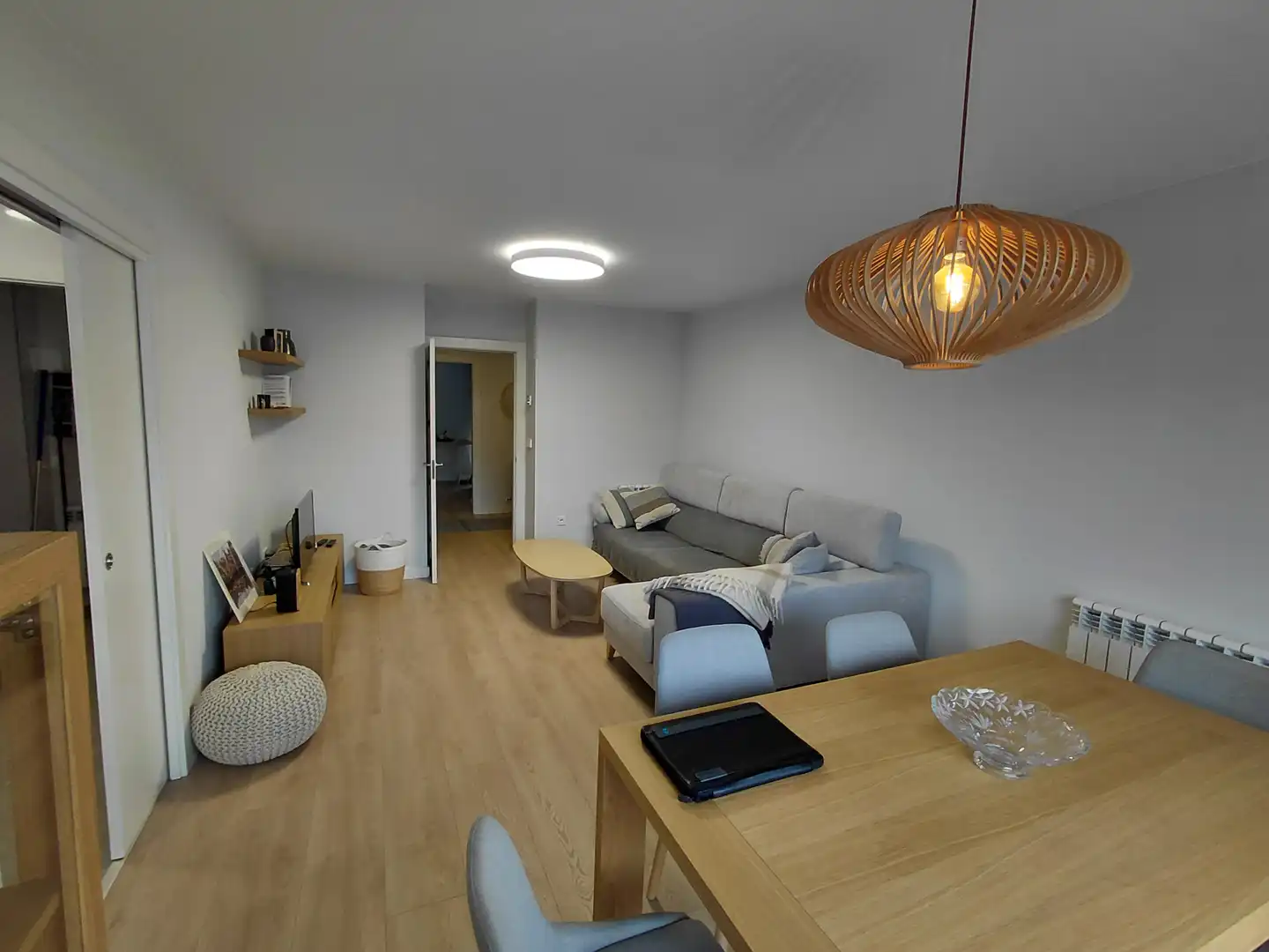 Wohnzimmer von Wohnung zum Verkauf in Oleiros mit Heizung, Privatgarten und Parkett