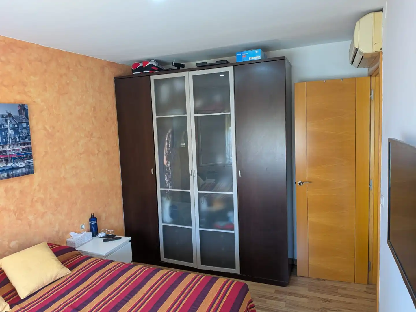 Bedroom of Flat for sale in Sabadell  with Air Conditioner, Parquet flooring and Furnished
