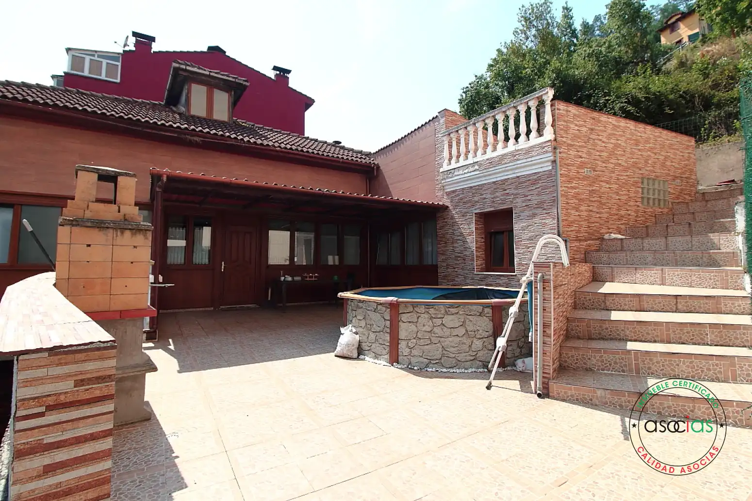 Terrassa de Casa adosada en venda en Mieres (Asturias) amb Calefacció i Terrassa