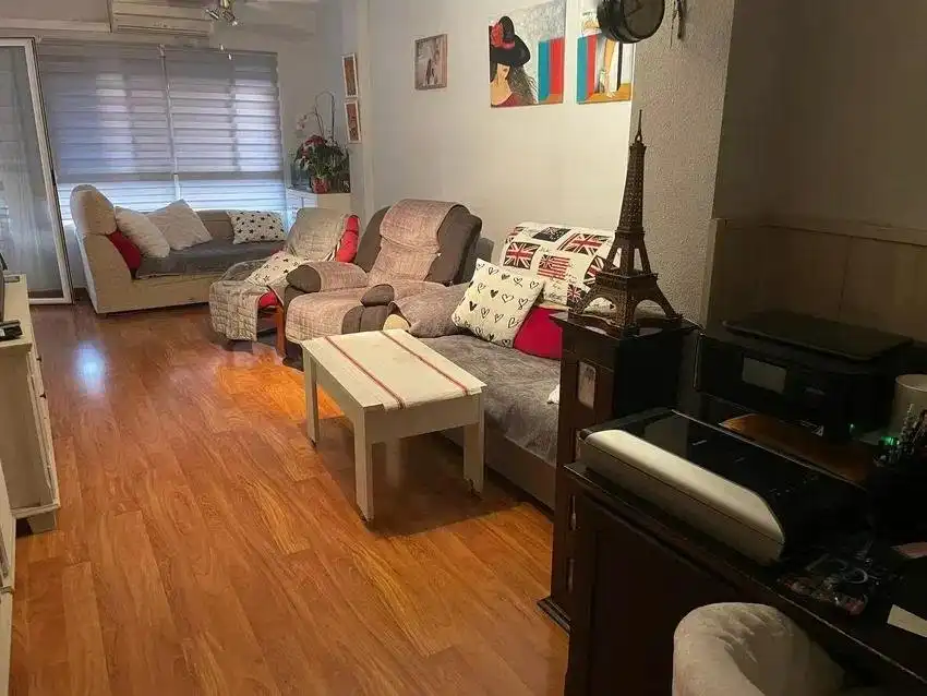 Living room of Flat for sale in Alicante / Alacant  with Air Conditioner, Heating and Parquet flooring