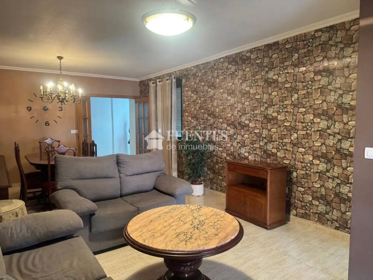 Sala de estar de Piso de alquiler en Alicante / Alacant con Amueblado y Balcón