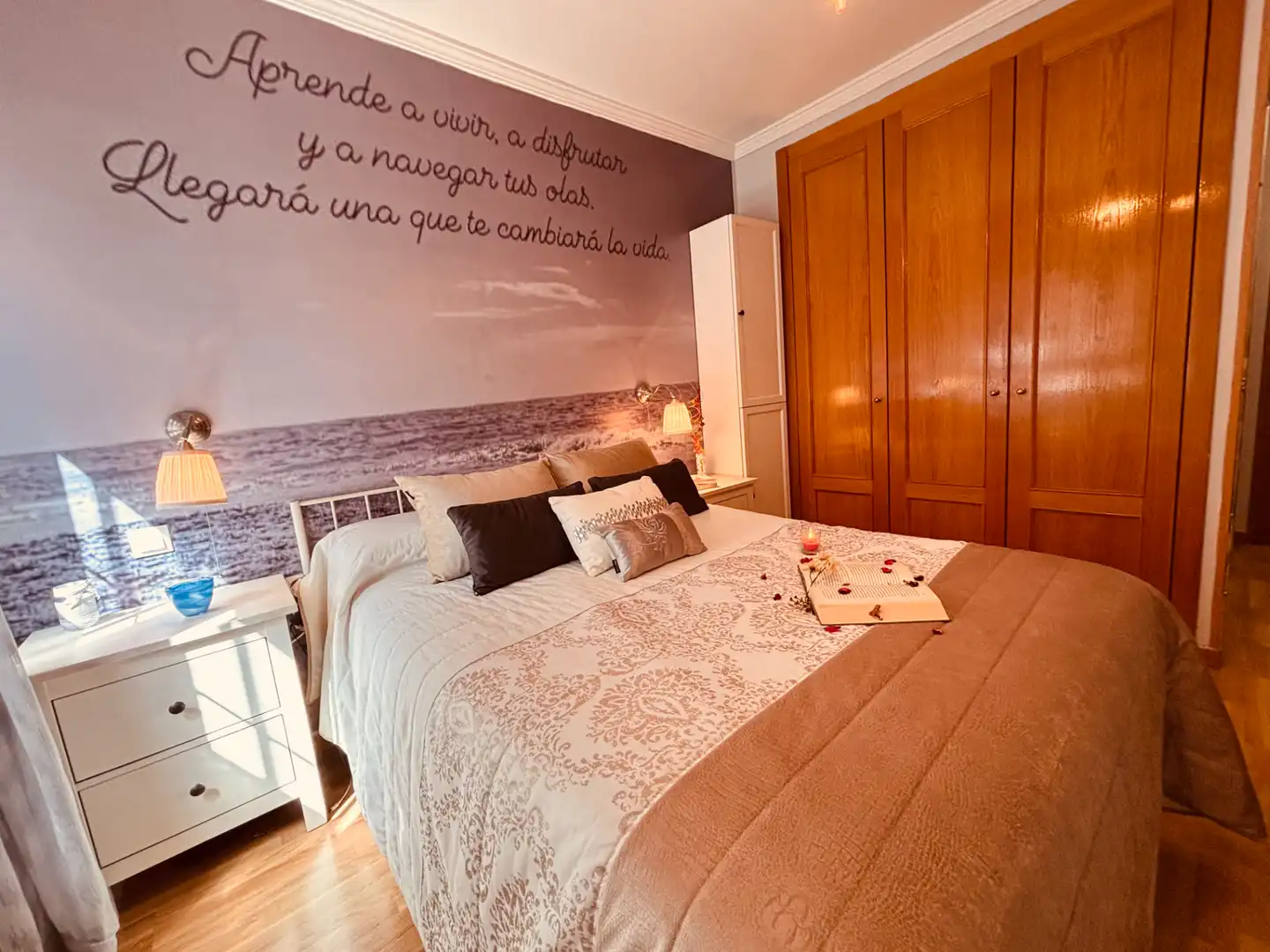 Bedroom of Flat for rent in Getafe  with Air Conditioner, Parquet flooring and Washing machine